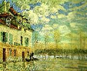 Alfred Sisley oversvamning i port Germany oil painting artist